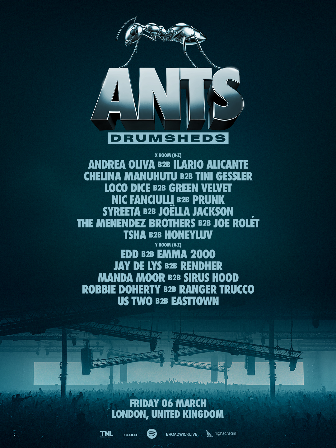 ANTS | LONDON | 6 MARCH - Drumsheds - 06 Mar 2026