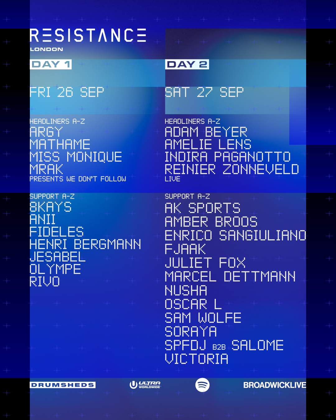 Resistance London Tickets - Drumsheds - 26 Sep 2025