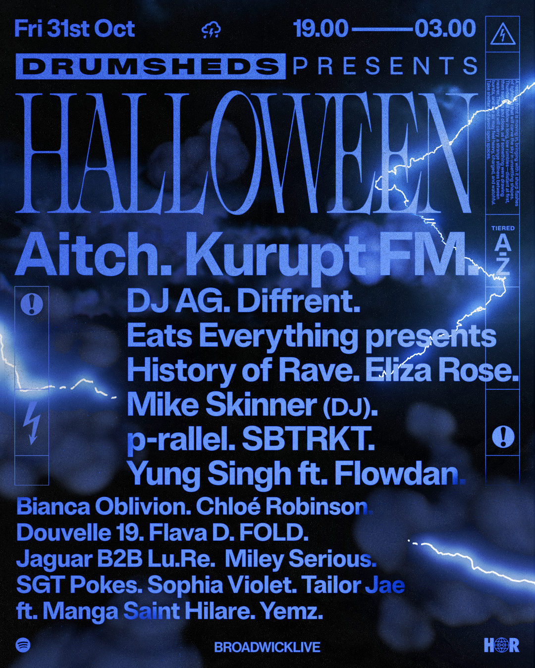 DRUMSHEDS PRESENTS HALLOWEEN - Drumsheds - 31 Oct 2025