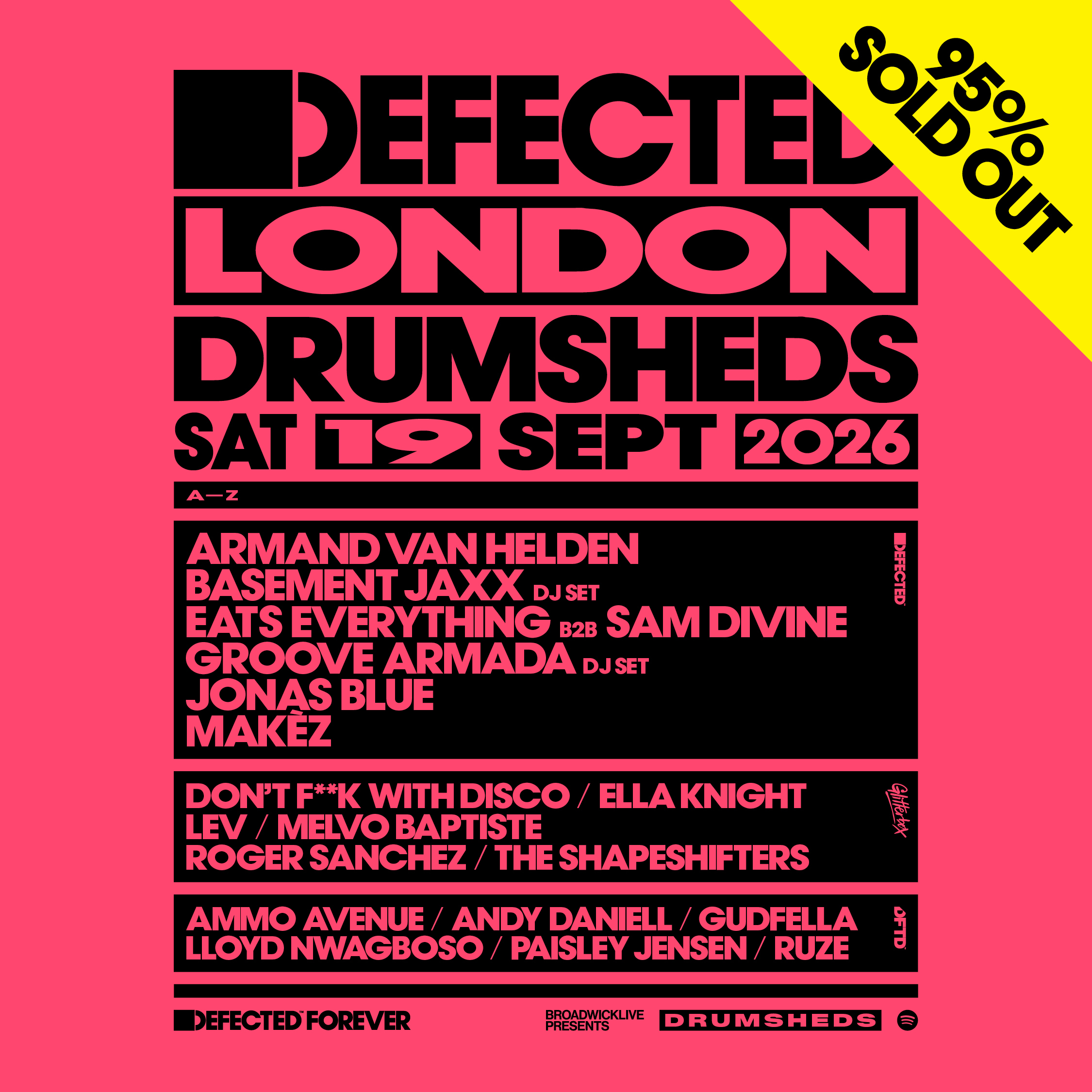 DEFECTED - Drumsheds - 19 Sep 2026