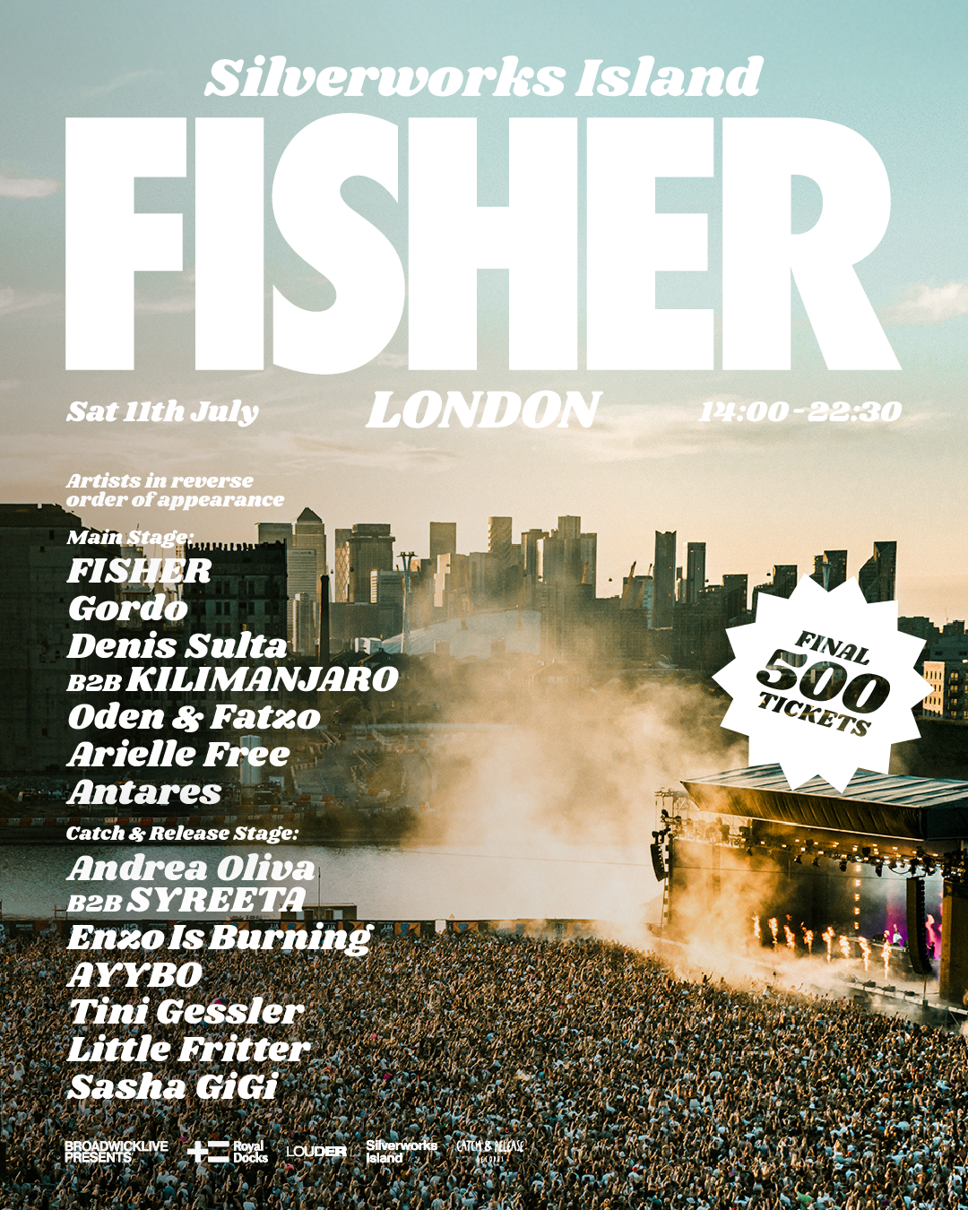 FISHER | SILVERWORKS ISLAND | 11 JULY  - Silverworks Island - 11 Jul 2026