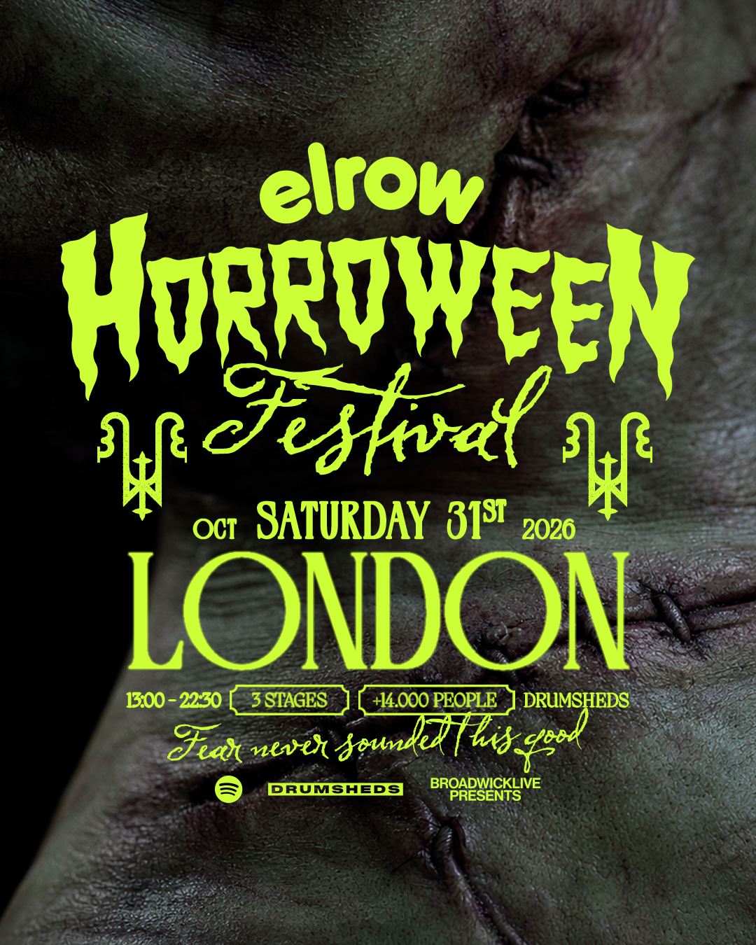ELROW | DRUMSHEDS | SAT 31 OCT    - 30 Oct 2026