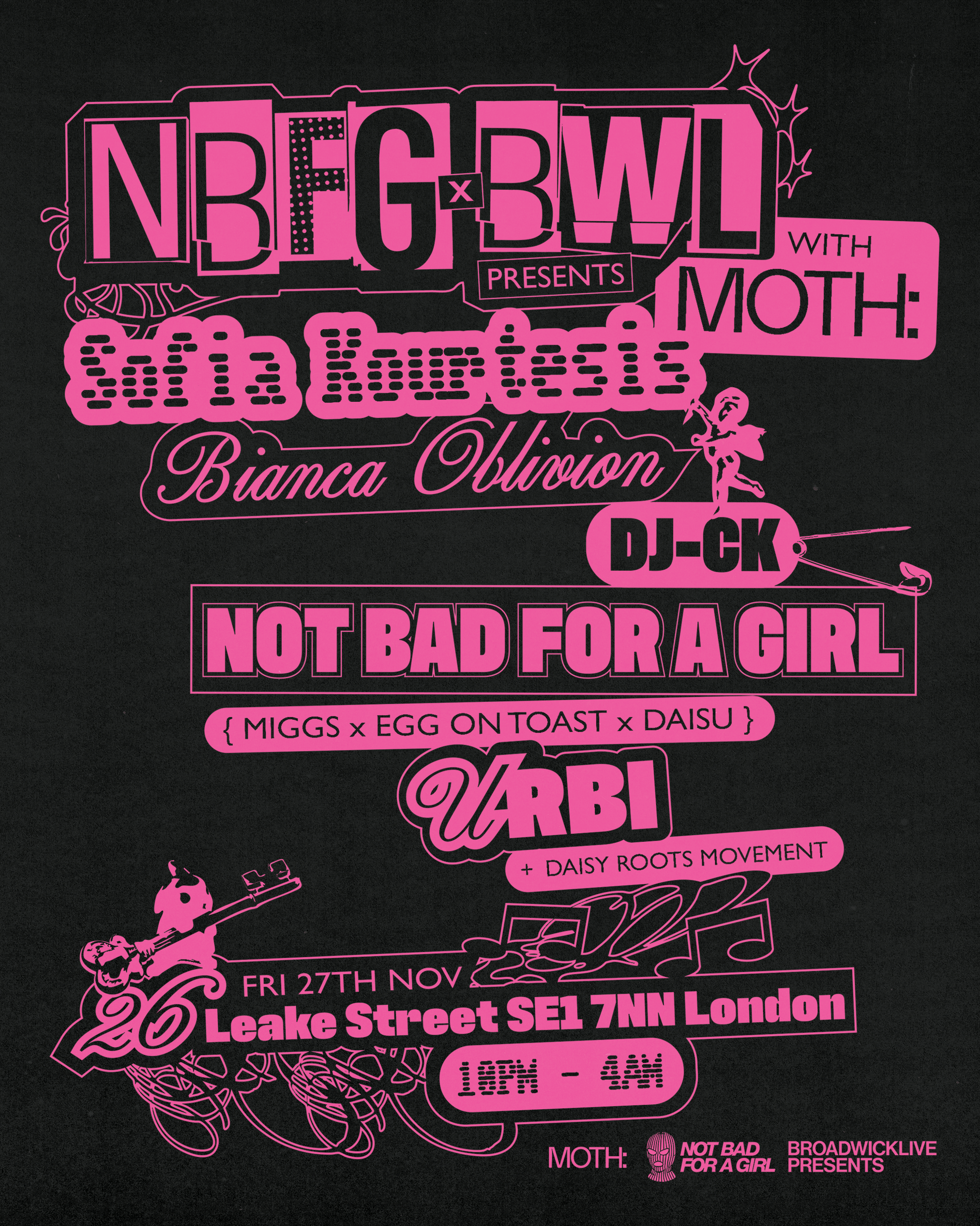 NOT BAD FOR A GIRL X BROADWICK LIVE PRESENTS WITH MOTH - 27 Nov 2026